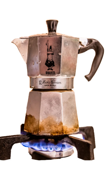 Moka on Stove