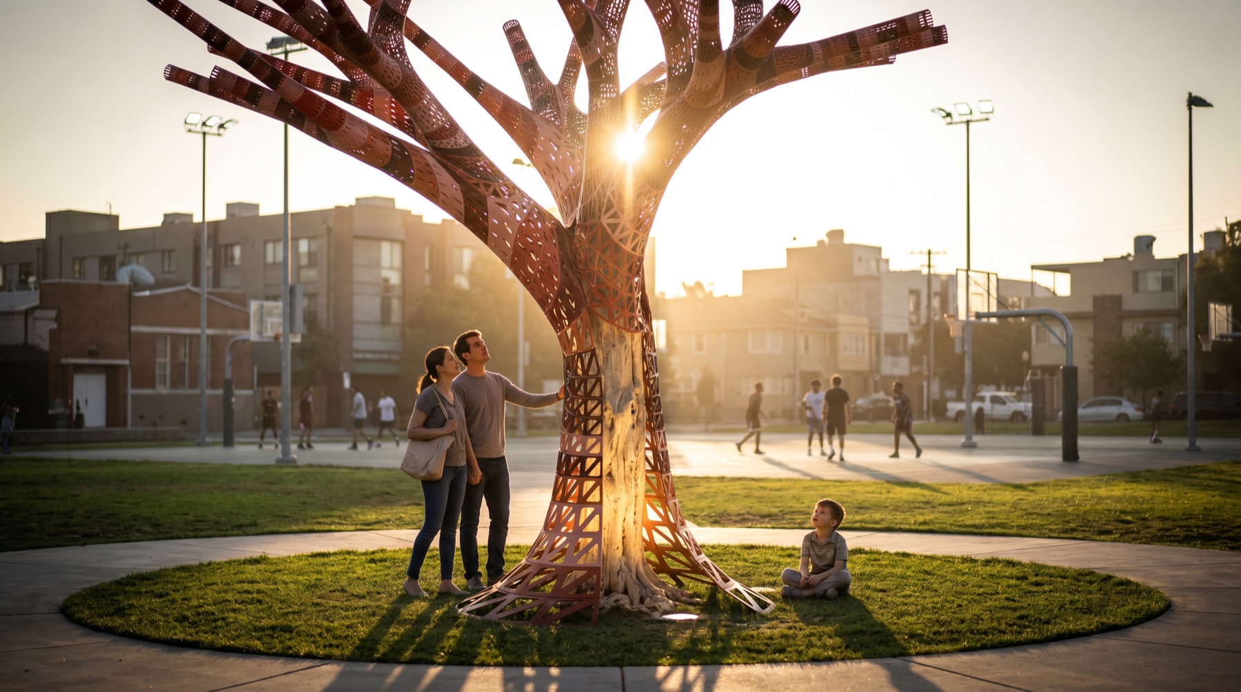 Stripping Tree Sculpture